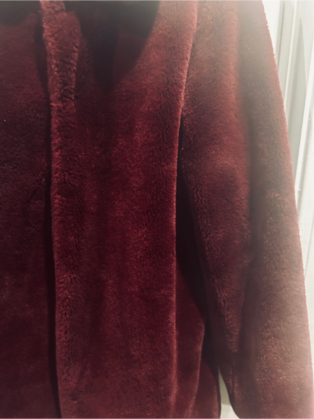 Signature Studio Wine Faux Fur Teddy Jacket - Picture 6 of 10